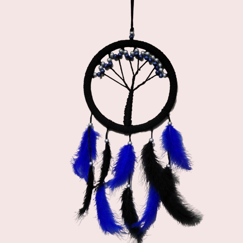 Mavi İncili Hayat Ağacı Dream Catcher Mavi İncili Hayat Ağacı Dream Catcher