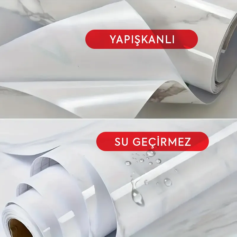 Mermer Desenli Kaplama Kağıdı 5 Metre Mermer Desenli Kaplama Kağıdı 5 Metre