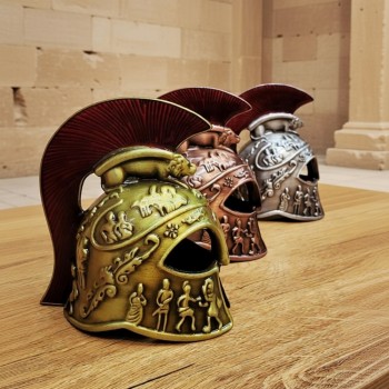 Metal Dekoratif Şövalye Miğferi - Tarihi Tasarım - 10x5 cm Metal Dekoratif Şövalye Miğferi - Tarihi Tasarım - 10x5 cm
