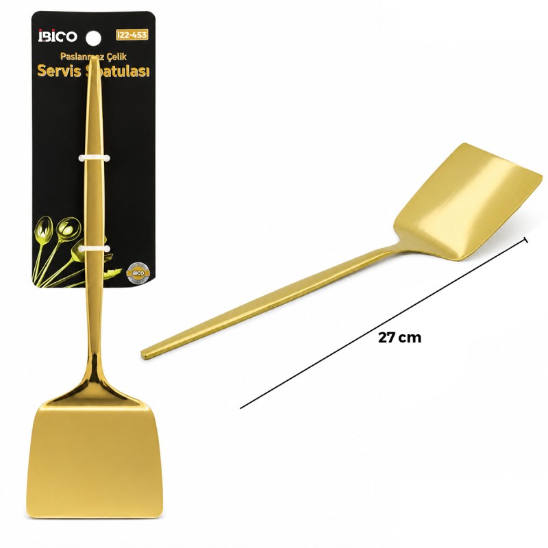 Metal Servis Spatulası - Gold Renk - 27 cm Metal Servis Spatulası - Gold Renk - 27 cm