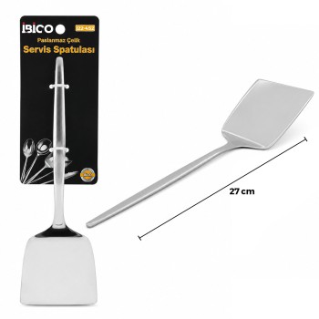 Metal Servis Spatulası - Krom Renk - 27 cm - Paslanmaz Çelik Metal Servis Spatulası - Krom Renk - 27 cm - Paslanmaz Çelik