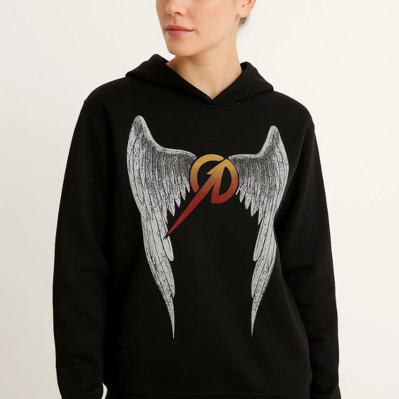Metallica İki İplik Kapüşonlu Ön ve Arka Baskılı hoodie - Siyah Metallica İki İplik Kapüşonlu Ön ve Arka Baskılı hoodie - Siyah