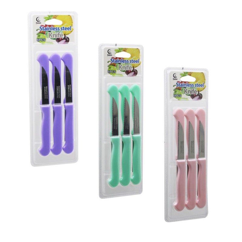 Meyve Bıçağı Seti - 6'lı Paket - Paslanmaz Çelik Meyve Bıçağı Seti - 6'lı Paket - Paslanmaz Çelik