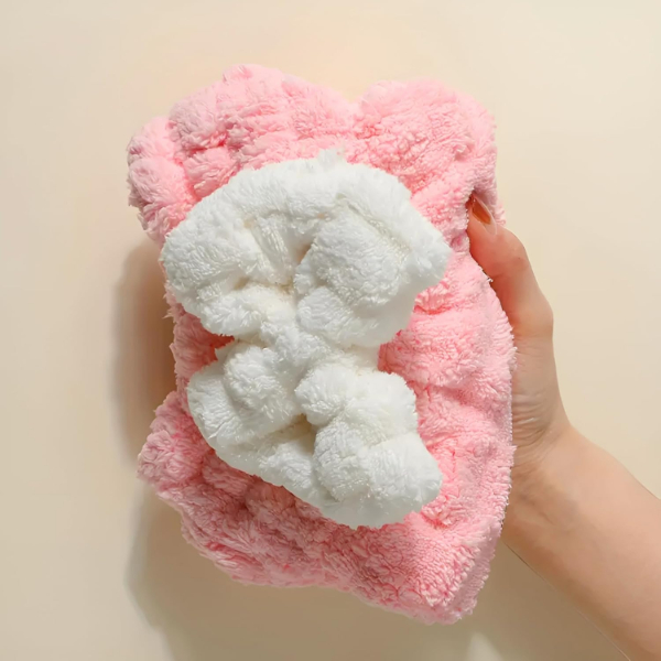 Mikrofiber Örgü Saç Kurutma Bone Havlu Mikrofiber Örgü Saç Kurutma Bone Havlu