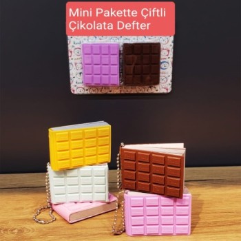  Mini Çiftli Çikolata Not Defteri