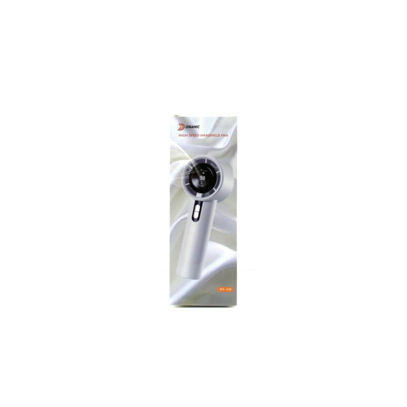Mini El Fanı - Ayarlanabilir Hız - Dijital Gösterge - 5W - Karışık Renk 