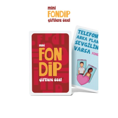 Mini Fondip Çiftlere Özel Eğlenceli Kart Oyunu Mini Fondip Çiftlere Özel Eğlenceli Kart Oyunu