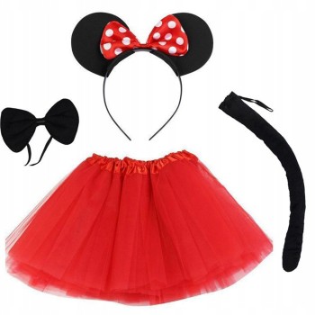 Minnie Mouse Kostüm Seti - Etek, Taç, Kuyruk, Papyon Minnie Mouse Kostüm Seti - Etek, Taç, Kuyruk, Papyon