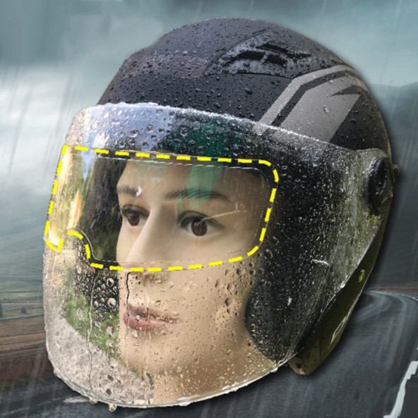 MOTOSIKLET KASKI İÇIN YAĞMUR KAYDIRICI MOTOSIKLET KASKI İÇIN YAĞMUR KAYDIRICI