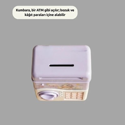 Müzikli Kumbara - Işıklı - Şifreli ATM Tasarımlı