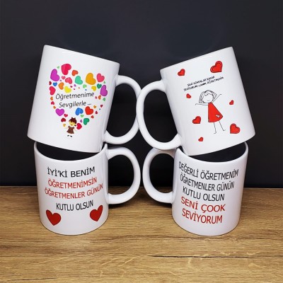 Öğretmenler Gününe Özel Baskılı Kupa Bardak Öğretmenler Gününe Özel Baskılı Kupa Bardak
