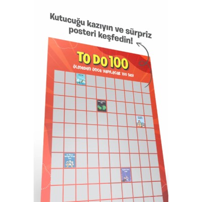 Ölmeden Önce Yapılacak 100 Şey - Kazı Kazan Posteri Ölmeden Önce Yapılacak 100 Şey - Kazı Kazan Posteri