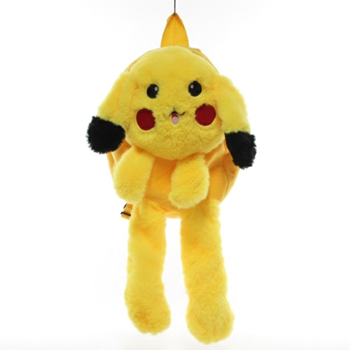 Peluş Işıklı Oynar Kulaklı Pikachu Sırt Çantası Peluş Işıklı Oynar Kulaklı Pikachu Sırt Çantası
