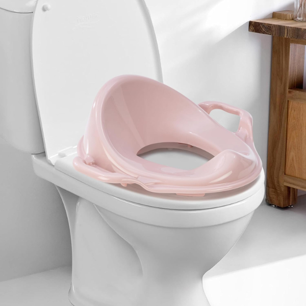 Pembe Kulplu Çocuk Klozet Adaptörü Pembe Kulplu Çocuk Klozet Adaptörü