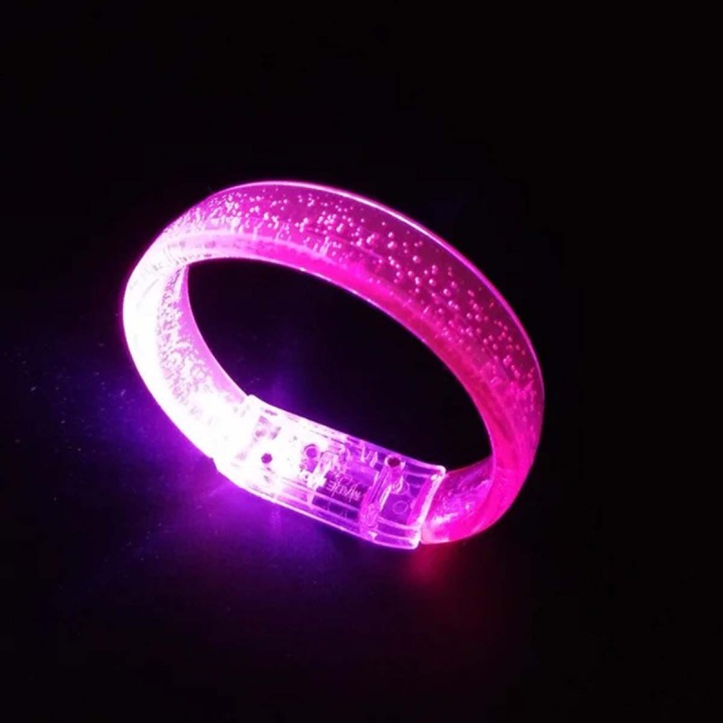 Pembe Led Işıklı Baskı Yapılabilen Pilli Bileklik Bilezik Pembe Led Işıklı Baskı Yapılabilen Pilli Bileklik Bilezik