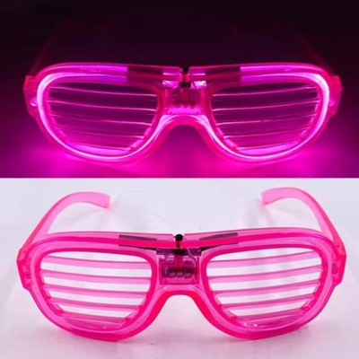 Pembe Led Işıklı Parti Gözlüğü - Neon 3 Modlu Pembe Led Işıklı Parti Gözlüğü - Neon 3 Modlu