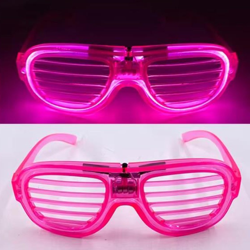 Pembe Led Işıklı Parti Gözlüğü - Neon 3 Modlu Pembe Led Işıklı Parti Gözlüğü - Neon 3 Modlu