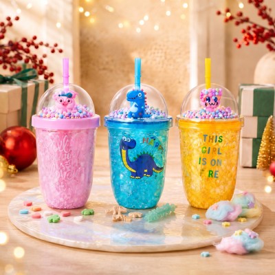 Pipetli Bardak - Figürlü Pipet - Karışık Model Pipetli Bardak - Figürlü Pipet - Karışık Model
