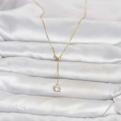 Pirinç Gold Renk Asansörlü Model Kadın Kolye Pirinç Gold Renk Asansörlü Model Kadın Kolye
