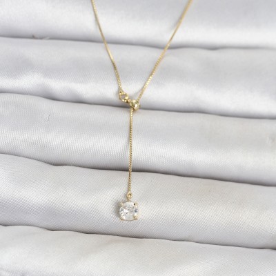 Pirinç Gold Renk Asansörlü Model Kadın Kolye Pirinç Gold Renk Asansörlü Model Kadın Kolye