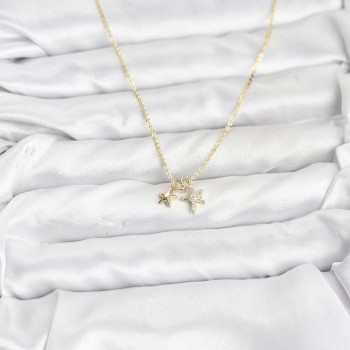Pirinç Gold Renk Yıldız Minimal Kadın Kolye Pirinç Gold Renk Yıldız Minimal Kadın Kolye