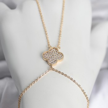 Pirinç Gold Renk Yonca Model Kadın Şahmeran Pirinç Gold Renk Yonca Model Kadın Şahmeran