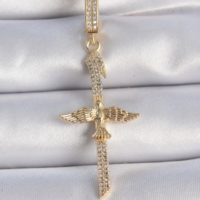 Pirinç Gold Renk Zirkon Taş Detaylı Elif Model Anka Kuşu Figür Ajda Charm Pirinç Gold Renk Zirkon Taş Detaylı Elif Model Anka Kuşu Figür Ajda Charm
