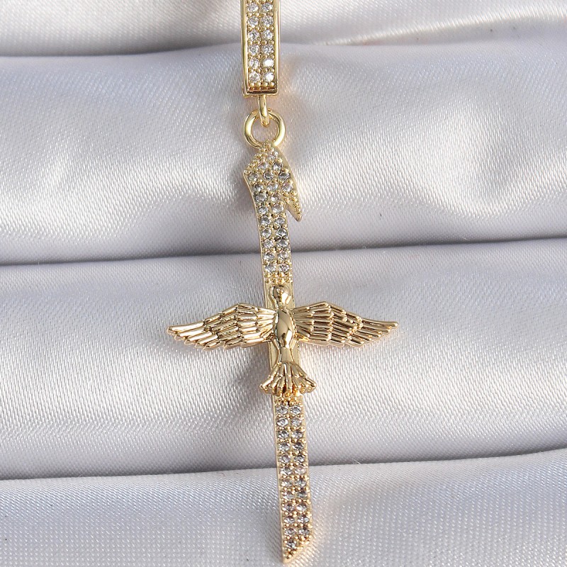 Pirinç Gold Renk Zirkon Taş Detaylı Elif Model Anka Kuşu Figür Ajda Charm Pirinç Gold Renk Zirkon Taş Detaylı Elif Model Anka Kuşu Figür Ajda Charm