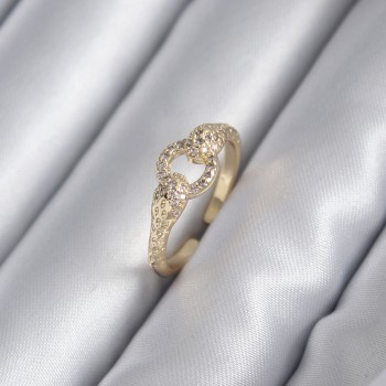 Pirinç Gold Renk Zirkon Taşlı Yılan Model Kadın Yüzük Pirinç Gold Renk Zirkon Taşlı Yılan Model Kadın Yüzük