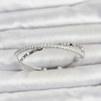 Pirinç Gümüş Renk Zirkon Taşlı ve Dorika Model Kadın Bileklik Pirinç Gümüş Renk Zirkon Taşlı ve Dorika Model Kadın Bileklik