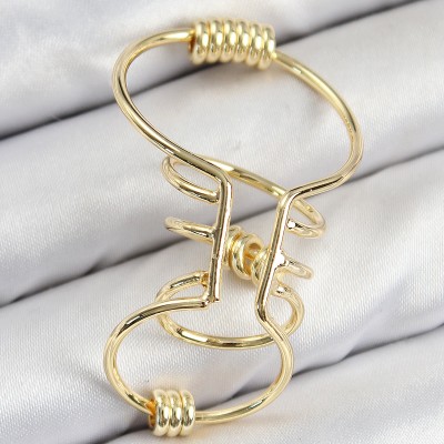 Pirinç Halkalı Model Gold Renk Kıkırdak Küpe Pirinç Halkalı Model Gold Renk Kıkırdak Küpe