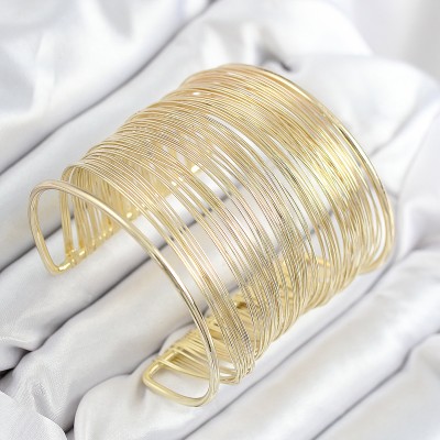 Pirinç Tel Sarma Model Gold Renk Kadın Bileklilk Pirinç Tel Sarma Model Gold Renk Kadın Bileklilk