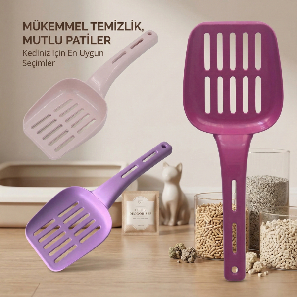 Plastik Kedi Kumu Küreği 