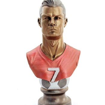 Polyester Ronaldo Figürü Büst Polyester Ronaldo Figürü Büst
