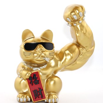 Polyester Şanslı Kedi Figürü Model 2 Polyester Şanslı Kedi Figürü Model 2