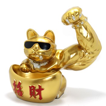 Polyester Şanslı Kedi Figürü Model 4 Polyester Şanslı Kedi Figürü Model 4