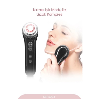 Radyo Frekanslı Yüz ve Boyun Kırışıklık Giderici - 5 Mod - EMS Teknolojisi 