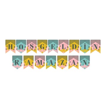 Ramazan Renkli Banner Süs - Hoşgeldin Ramazan Ramazan Renkli Banner Süs - Hoşgeldin Ramazan