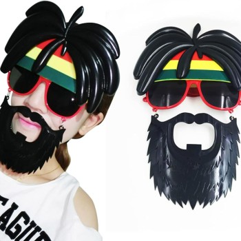 Rasta Peruklu Bob Marley Parti Gözlüğü Rasta Peruklu Bob Marley Parti Gözlüğü