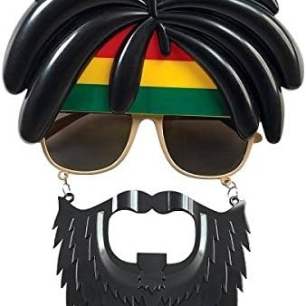 Rasta Peruklu Bob Marley Parti Gözlüğü Rasta Peruklu Bob Marley Parti Gözlüğü