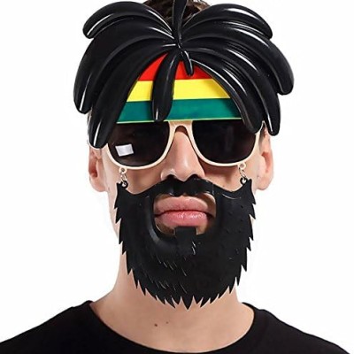 Rasta Peruklu Bob Marley Parti Gözlüğü Rasta Peruklu Bob Marley Parti Gözlüğü
