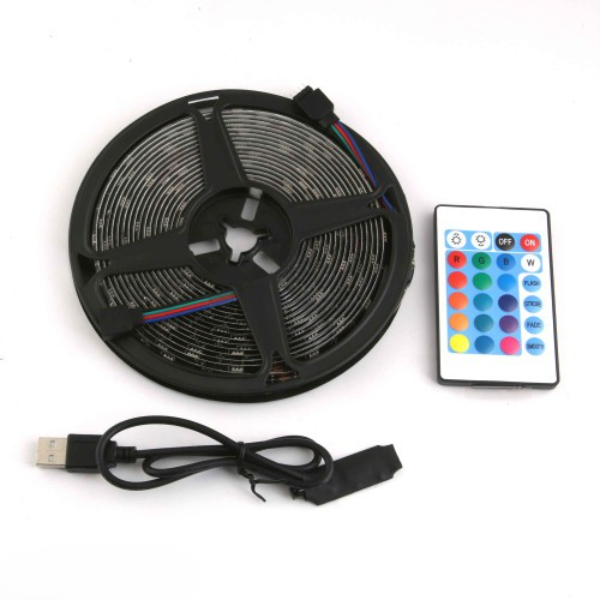 RGB Şerit 30 LED Kumandalı USB Bağlantılı RGB Şerit 30 LED Kumandalı USB Bağlantılı