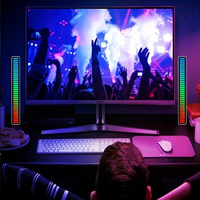 RGB Sese Duyarlı Taşınabilir Ekolayzer LED Çubuk RGB Sese Duyarlı Taşınabilir Ekolayzer LED Çubuk