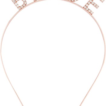 Rose Gold Bekarlığa Veda Kristal Taş Bride Tacı Rose Gold Bekarlığa Veda Kristal Taş Bride Tacı