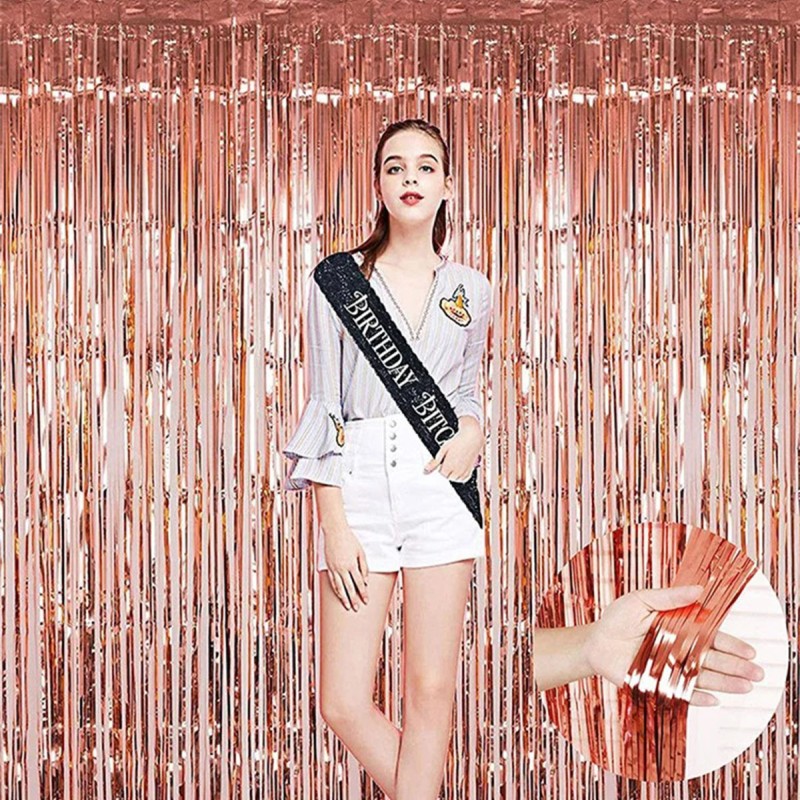 Rose Gold Püsküllü Kapı Perdesi Rose Gold Püsküllü Kapı Perdesi