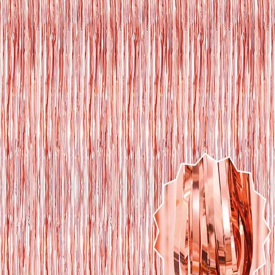 Rose Gold Püsküllü Kapı Perdesi Rose Gold Püsküllü Kapı Perdesi