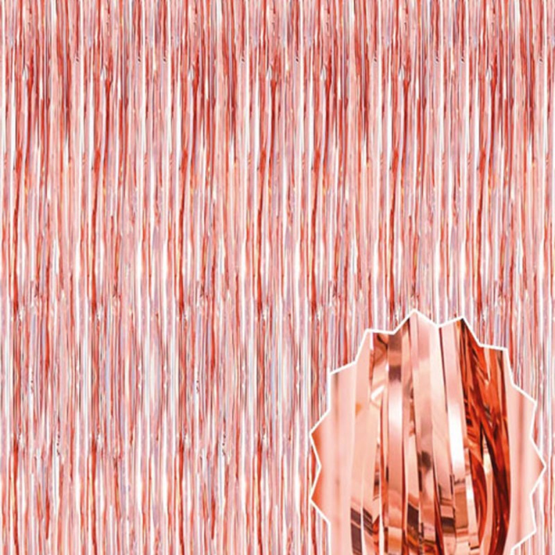Rose Gold Püsküllü Kapı Perdesi Rose Gold Püsküllü Kapı Perdesi
