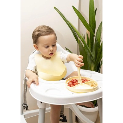 Sarı 3’lü Silikon Yemek Seti – Önlük + Diş Kaşıyıcılı Kaşık + Vakumlu Tabak Sarı 3’lü Silikon Yemek Seti – Önlük + Diş Kaşıyıcılı Kaşık + Vakumlu Tabak