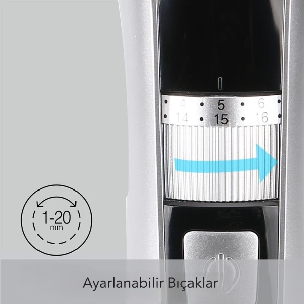 Şarjlı Ayarlanabilir Başlıklı Saç Sakal Traş Makinesi Şarjlı Ayarlanabilir Başlıklı Saç Sakal Traş Makinesi
