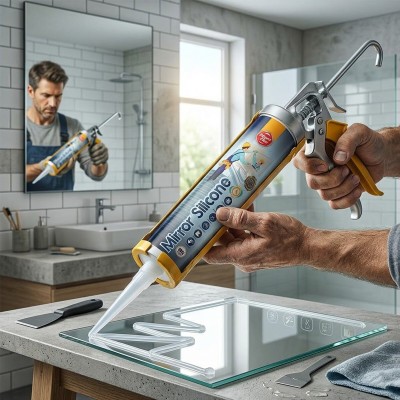 Şeffaf Silikon - 300 ml - Ayna Cam Yapıştırıcı Şeffaf Silikon - 300 ml - Ayna Cam Yapıştırıcı